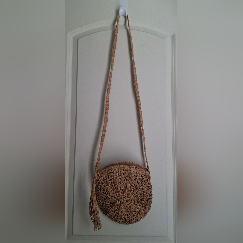 Hand made crochet crossbody bag boho tropical beach Cruise resortwear lighweight